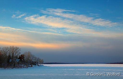 Clouds Over A Frozen Ottawa River_12711.jpg - Photographed at Ottawa, Ontario - the capital of Canada.